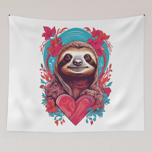 Item preview, valentine sloth designed and sold by jkrphoto.