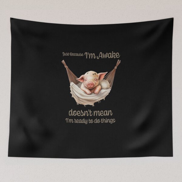 Item preview, Just Because I'm Awake Funny Animals  designed and sold by PavoPlumaA.