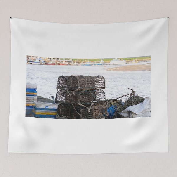 Item preview, Fish traps on the quayside in Wells-next-the-sea designed and sold by yackers1.