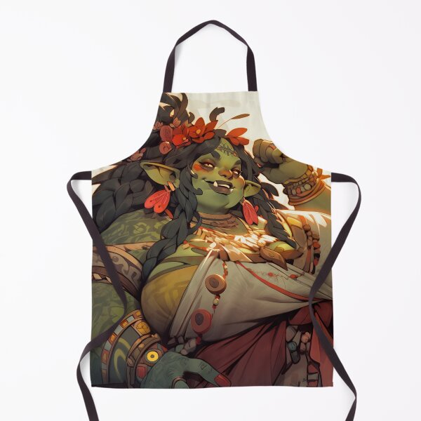 Item preview, Floral Orc Princess Anime Girl designed and sold by bubblegoth.