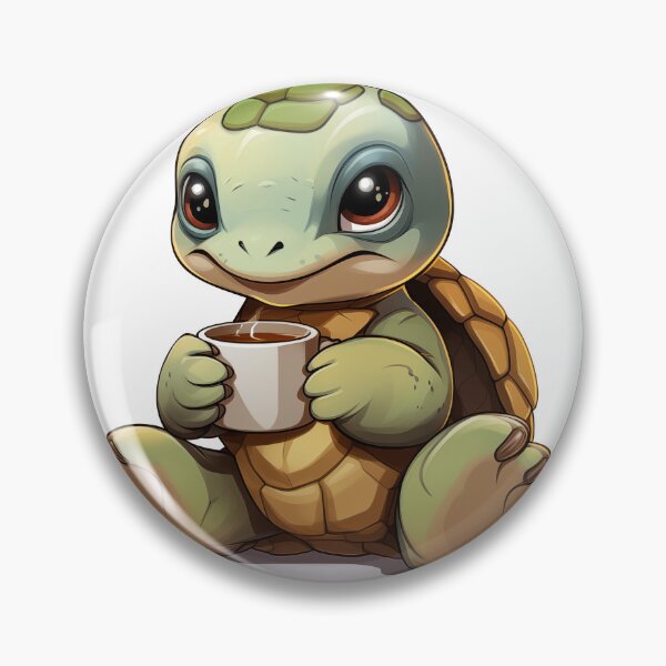Item preview, Coffee Power - Cute Funny Kawaii Coffee turtle designed and sold by JayCally.
