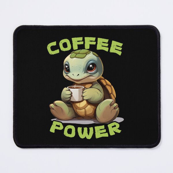 Item preview, Coffee Power - Cute Funny Kawaii Coffee turtle designed and sold by JayCally.