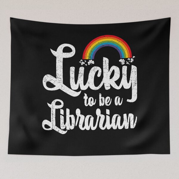 Item preview, Lucky To Be A Librarian School Irish Rainbow St Patricks Day designed and sold by MobyStickers.