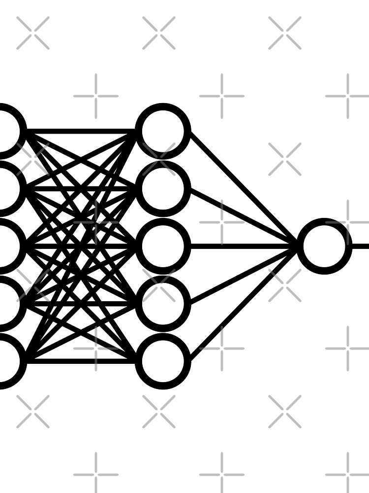 Thumbnail 3 of 3, Scarf, Neural Network - Machine Learning designed and sold by ScienceCorner.