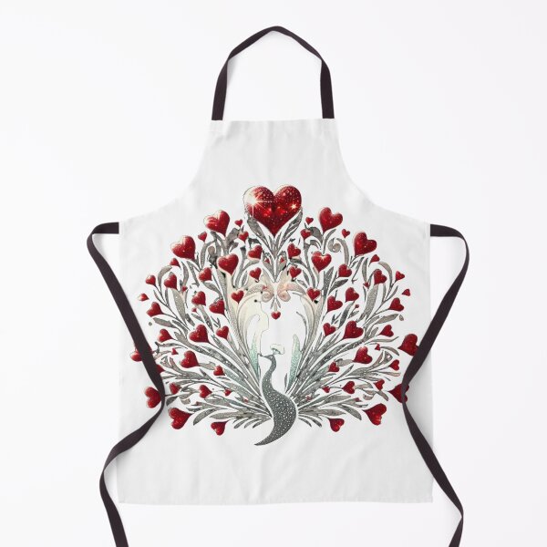 Item preview, Diamonds of Love: Enchanting Valentine's Peacock designed and sold by AI-Only Creations.