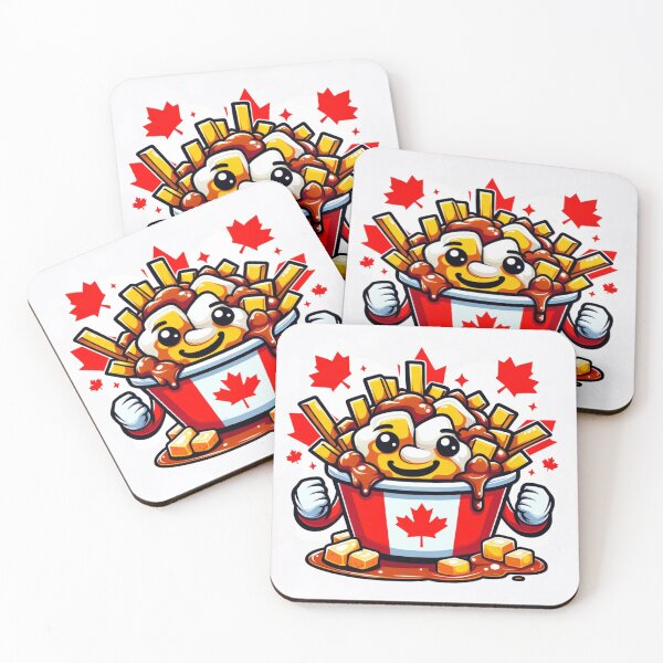 Item preview, Playful Poutine Delight - Canadian Cuisine Cartoon Art designed and sold by YegMark.