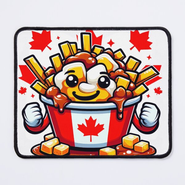 Item preview, Playful Poutine Delight - Canadian Cuisine Cartoon Art designed and sold by YegMark.