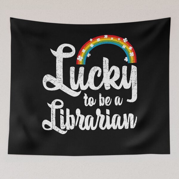 Item preview, Lucky To Be A Librarian School Irish Rainbow St Patricks Day designed and sold by MobyStickers.