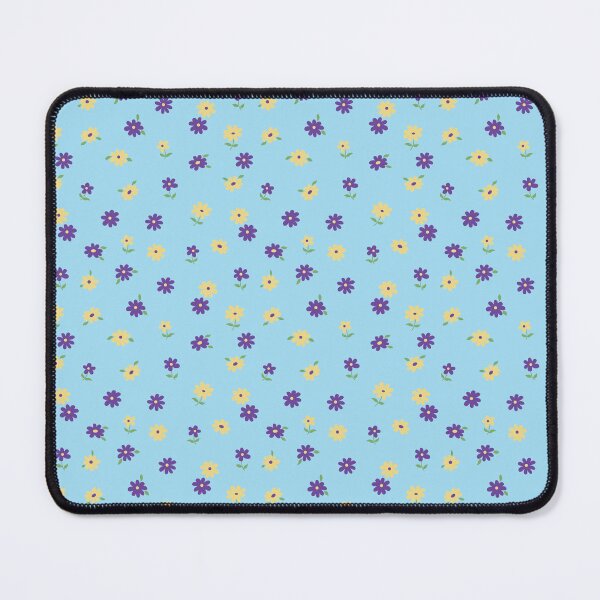 Item preview, MINI SMALL TROPICAL Y2K PASTEL BLUE PURPLE YELLOW FLOWERS designed and sold by blomastudios.