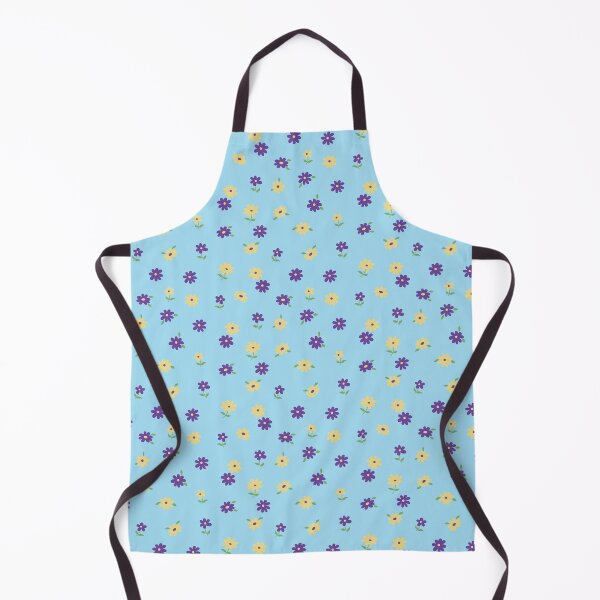 Item preview, MINI SMALL TROPICAL Y2K PASTEL BLUE PURPLE YELLOW FLOWERS designed and sold by blomastudios.