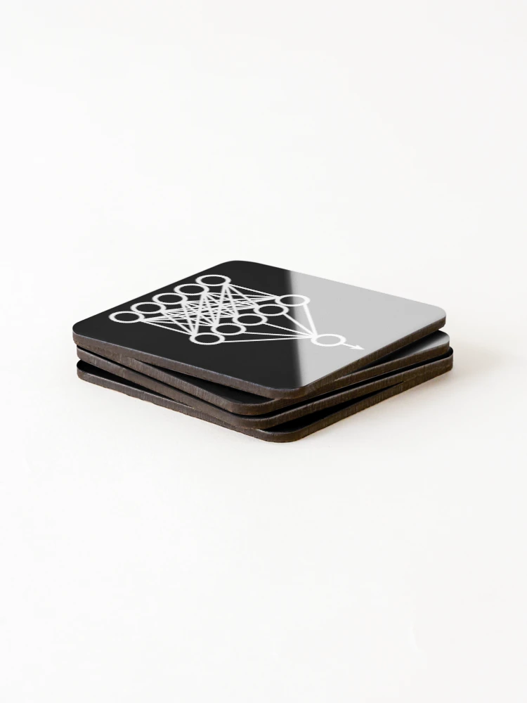 Thumbnail 4 of 5, Coasters (Set of 4), Neural Network - Machine Learning designed and sold by ScienceCorner.