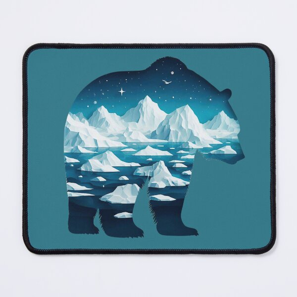 Item preview, Polar Bear - Double Exposure - Arctic Art designed and sold by HausKatz.