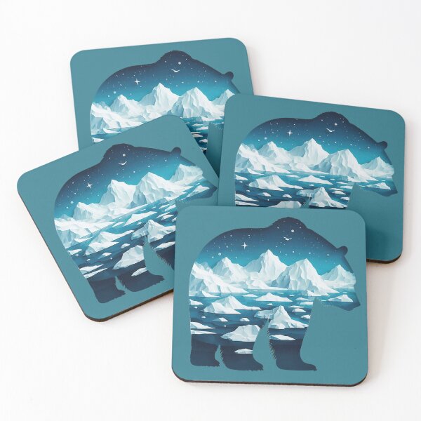 Item preview, Polar Bear - Double Exposure - Arctic Art designed and sold by HausKatz.