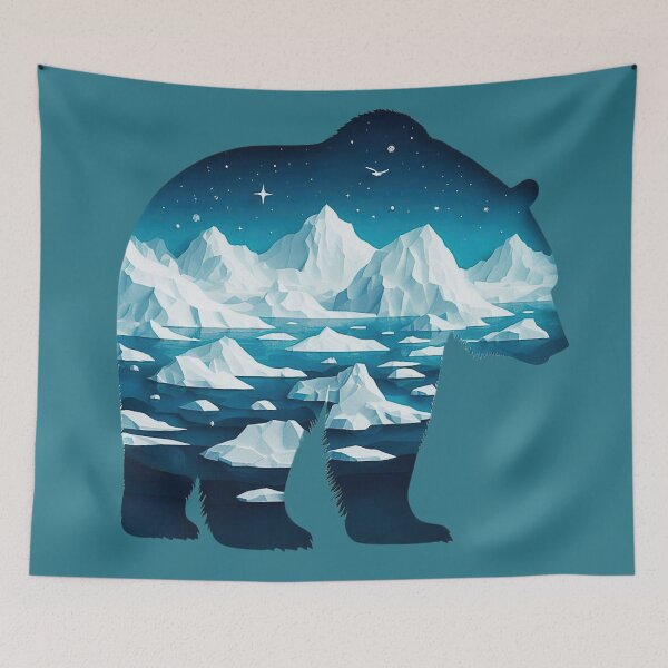 Item preview, Polar Bear - Double Exposure - Arctic Art designed and sold by HausKatz.