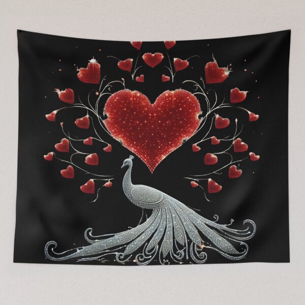 Item preview, Heartfelt Plumage: A Valentine's Embrace designed and sold by AI-Only Creations.