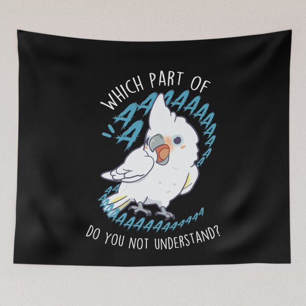 Item preview, Goffin's Cockatoo Parrot Aaaa designed and sold by Clara Hollins.