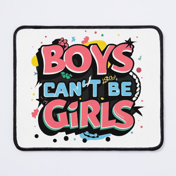 Item preview, Bold Typography - Challenging Stereotypes - Boys Can't Be Girls designed and sold by Pro AguiZoul Art.