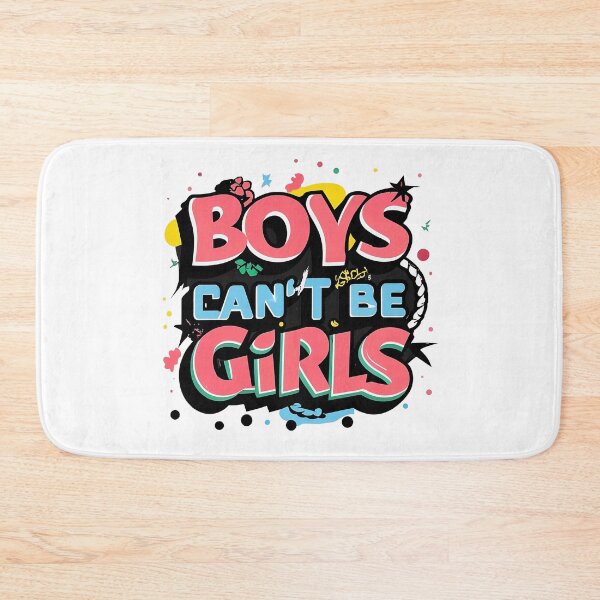 Item preview, Bold Typography - Challenging Stereotypes - Boys Can't Be Girls designed and sold by Pro AguiZoul Art.