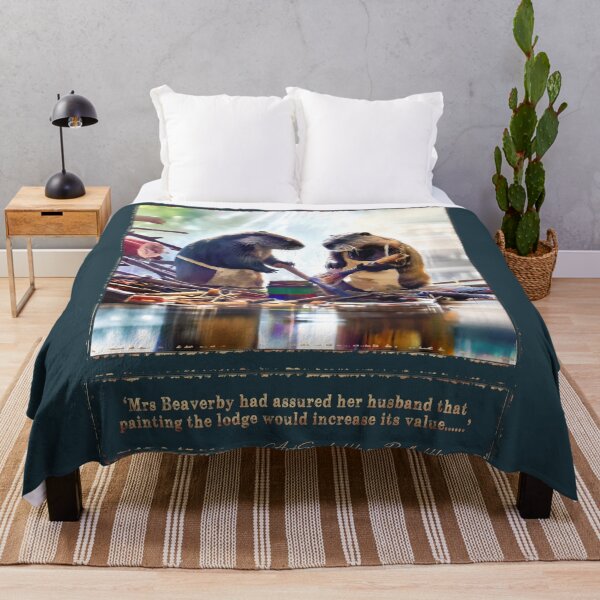 Item preview, (With text) 'Mrs Beaverby had assured her husband that painting the lodge would increase its value...' designed and sold by ArtSea-Bubble.