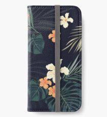 Vinilo o funda para iPhone Flores tropicales oscuras