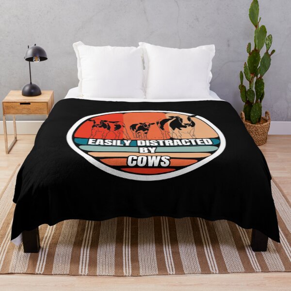 Item preview, Easily Distracted By cows designed and sold by Thespacerocket.