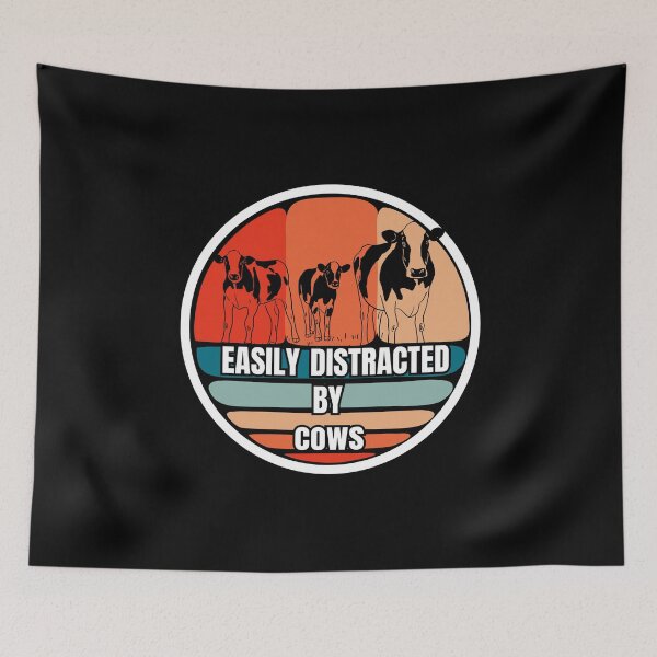Item preview,   Easily Distracted By cows designed and sold by Thespacerocket.