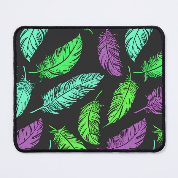 Item preview, Colorful feathers pattern designed and sold by randrdesign.