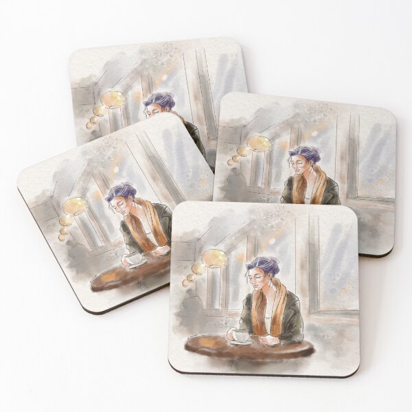 Item preview, Disfrutando una taza de café en otoño designed and sold by OlaFan2019.