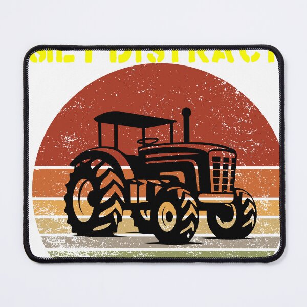 Item preview, Easily distracted by tractors Funny Vintage designed and sold by Allaouitige4.