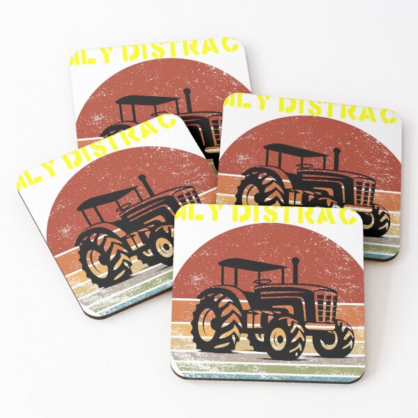 Item preview, Easily distracted by tractors Funny Vintage designed and sold by Allaouitige4.