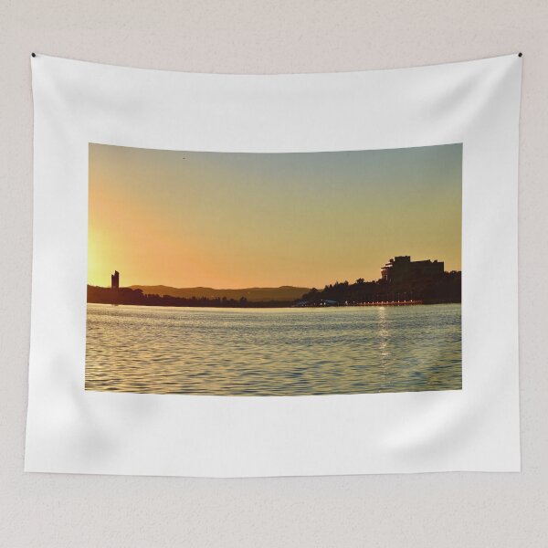 Item preview, Sunrise silhouette Lake Burley Griffin designed and sold by cbrpix.