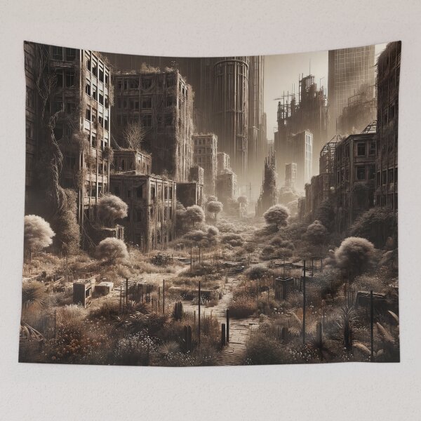 Item preview, Whispers of Nature: Echoes Through Abandoned Concrete designed and sold by ArtComixHaven.