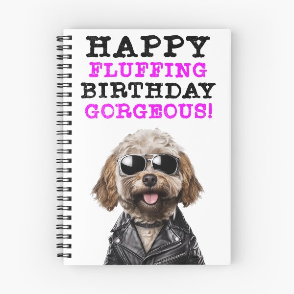 Item preview, Tarjeta de cumpleaños Feliz cumpleaños de Fluffing Precioso y divertido Cockapoo designed and sold by T-shirt-Designs.