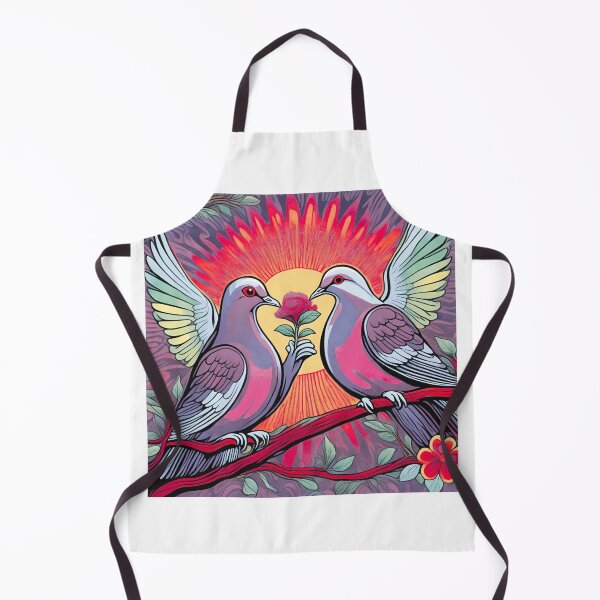 Item preview, Valentine's Day series, two doves, one offers a rose designed and sold by janjacbu.
