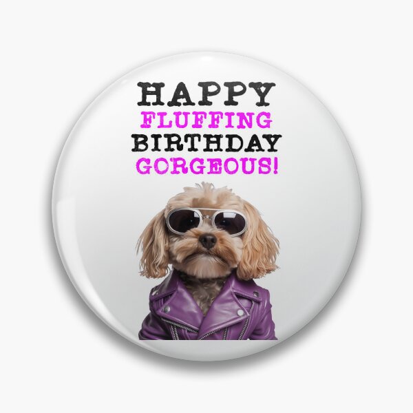 Item preview, Happy Fluffing Birthday Gorgeous Funny Cockapoo Birthday Card designed and sold by T-shirt-Designs.