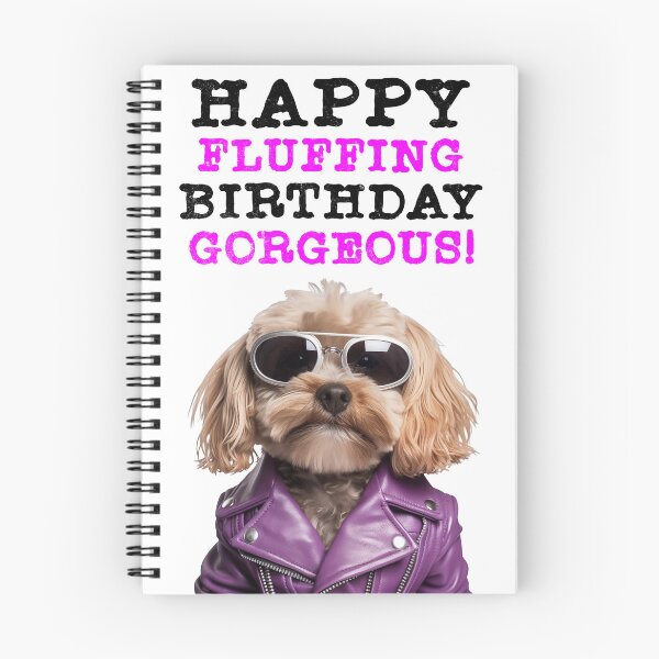 Item preview, Tarjeta de cumpleaños Feliz cumpleaños de Fluffing Precioso y divertido Cockapoo designed and sold by T-shirt-Designs.