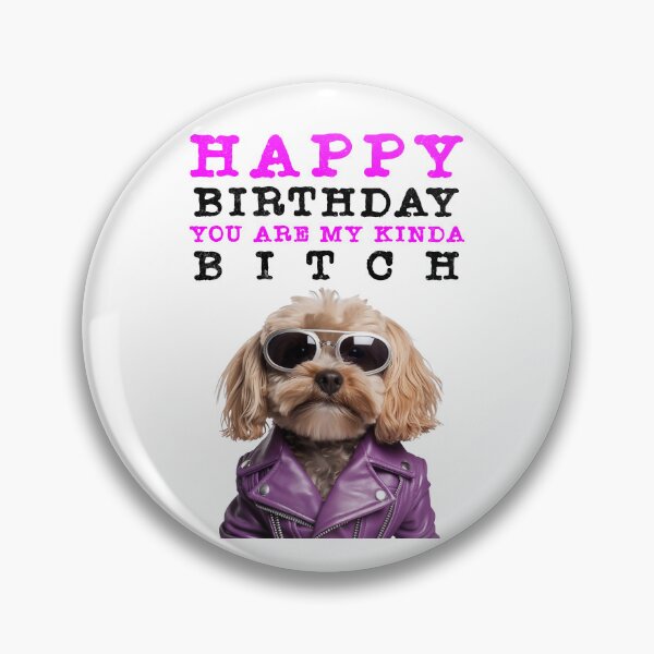 Item preview, Happy Fluffing Birthday Bitch Funny Cockapoo Birthday Card designed and sold by T-shirt-Designs.