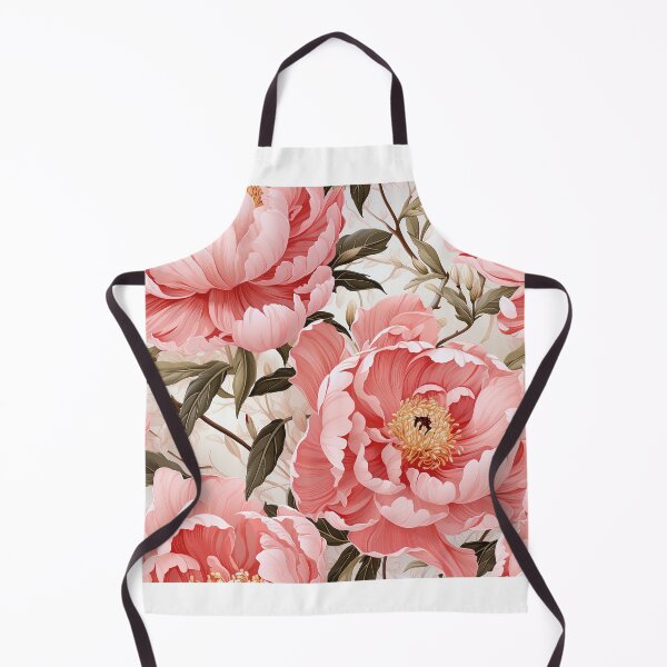 Item preview, Peony Tile 01: Ruffled Symphony in Blush and Blossom, Rose-Kissed Dreams on Leafy Thrones designed and sold by TheBrainArt.