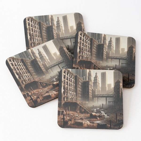 Item preview, Twilight of the Urbanscape: Nature's Silent Conquest designed and sold by ArtComixHaven.