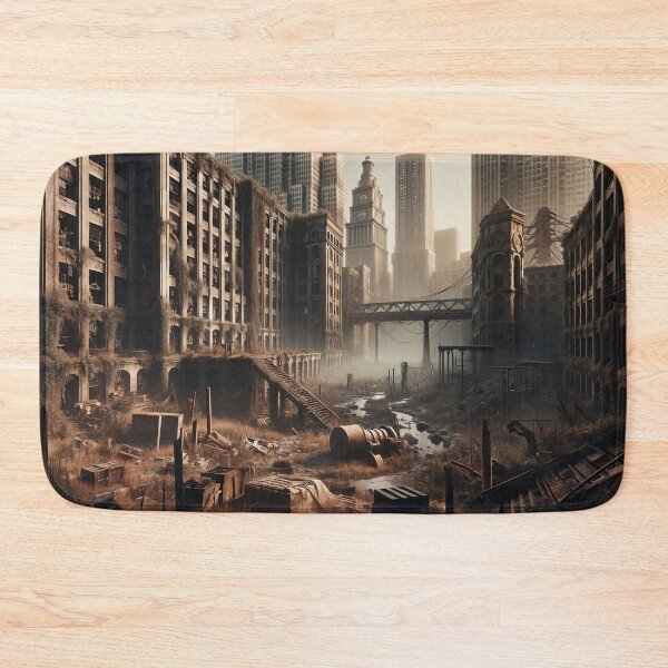 Item preview, Twilight of the Urbanscape: Nature's Silent Conquest designed and sold by ArtComixHaven.
