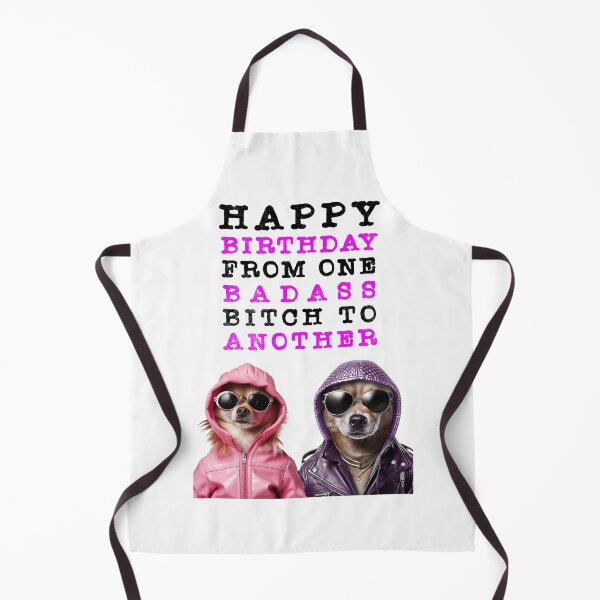 Item preview, Happy Birthday Badass Bitch Funny Dog Birthday Card designed and sold by T-shirt-Designs.