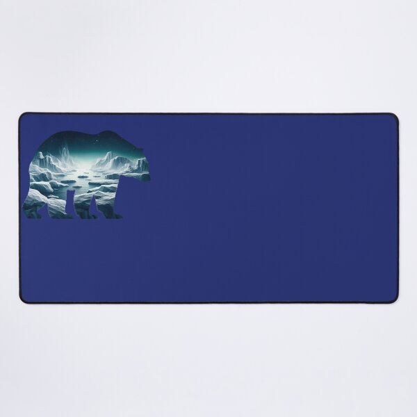 Item preview, Polar Bear 2 - Landscape Silhouette - Arctic Art designed and sold by HausKatz.