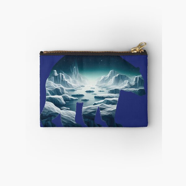 Item preview, Polar Bear 2 - Landscape Silhouette - Arctic Art designed and sold by HausKatz.