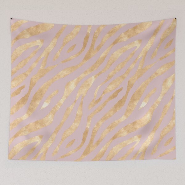 Artikelvorschau, rosa und goldener Zebradruck entworfen und verkauft von Jadie Barnhart.