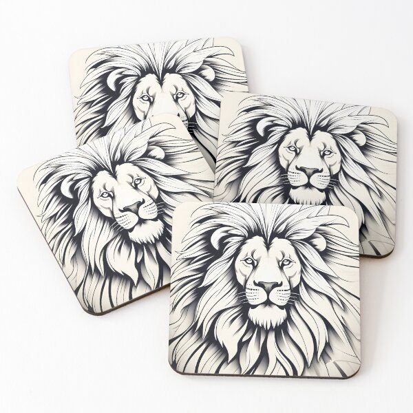 Item preview, Pixelpops of a majestic lion designed and sold by PixelPopsShop.