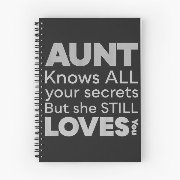 Item preview, Aunt knows your secrets but she still loves you, Funny Aunt Gift, Auntie Lover, Family Humor , Aunt Gift Idea designed and sold by adarth.