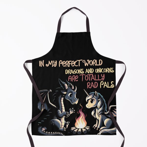 Item preview, In My Perfect World, Dragons and Unicorns Are Totally Rad Pals, CUTE designed and sold by shypixels.
