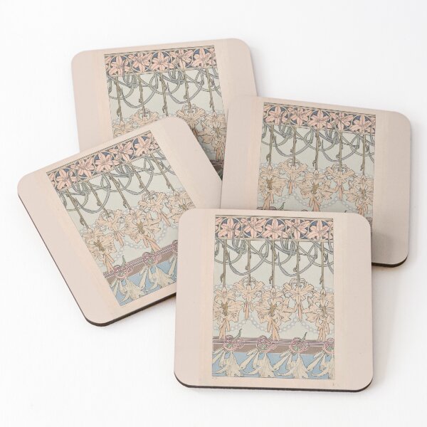 Item preview, Floral design, from Documents Décoratifs, by Alphonse Mucha. HIGH DEFINITION designed and sold by MINDTHECHERRY.