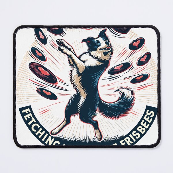 Item preview, Border Collie Heart Juggler - Canine Valentine's Showstopper designed and sold by PunnyPawsShop.
