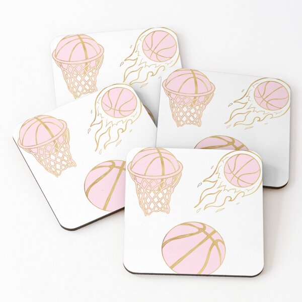 Item preview, pink and gold basketball set designed and sold by Jadie Barnhart.